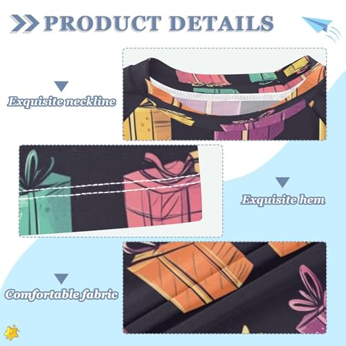 Kids Swimsuit Colorful Friendship Festival Sunscreen T-Shirts Swimwear Sets UPF 50+3