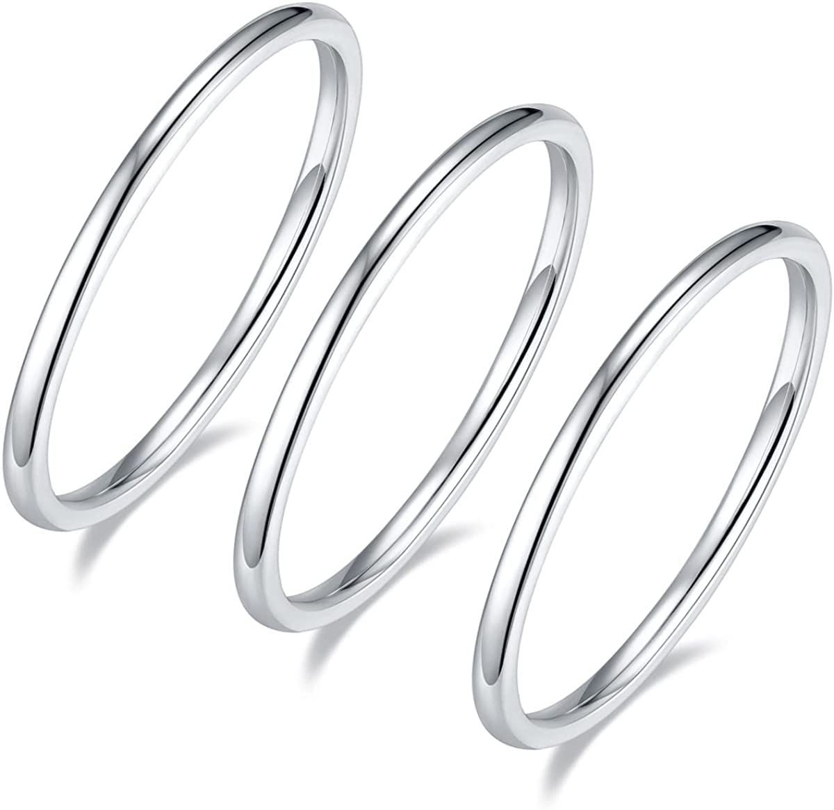 Zakk Eternity Eeuwigheidsring voor dames, voorsteekring, smal zilver 925 zirkonia, 2 mm, verlovingsringen, trouwringen, memoire-ring, Zilver Zirkonia, Zirkonia