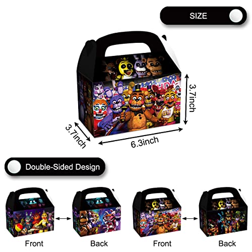 12Pcs Party Candy Box For Five Nights At Freddy's, Theme Party Decorative Supplies For Five Nights At Freddy's Kids Birthday Party Supplies For Five Nights At Freddy's #TOP2