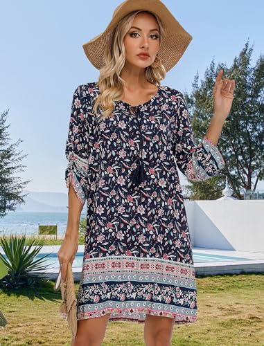Image of Hotouch Sexy Chiffon Bikini Swimsuit Cover Up Adjustable Spaghetti Strap Beach Dress Beachwear