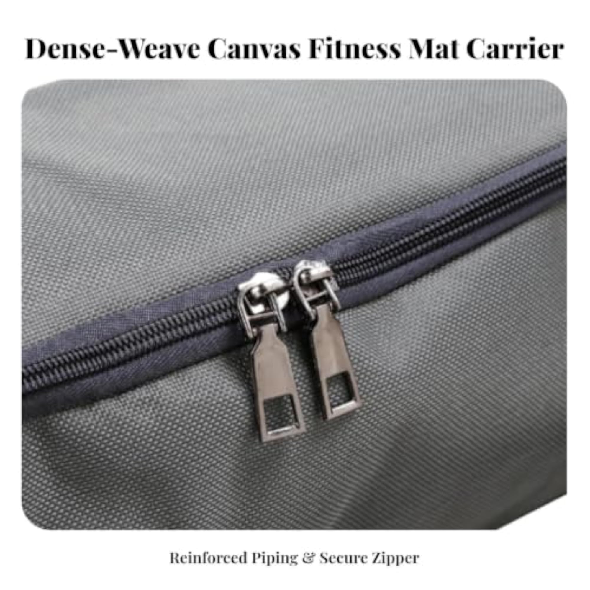 Exercise Mat Bag with Shoulder Strap, Canvas Textile