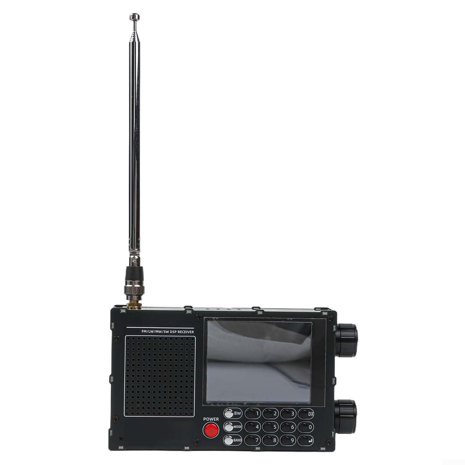DP-666 TEF6686 Radio Empfänger für Full Band für fm AM Kurzwelle RDS für dsp 5000mAh für akku 2,8 Zoll LCD Tragbares Gerät für Reise Camping(Black)