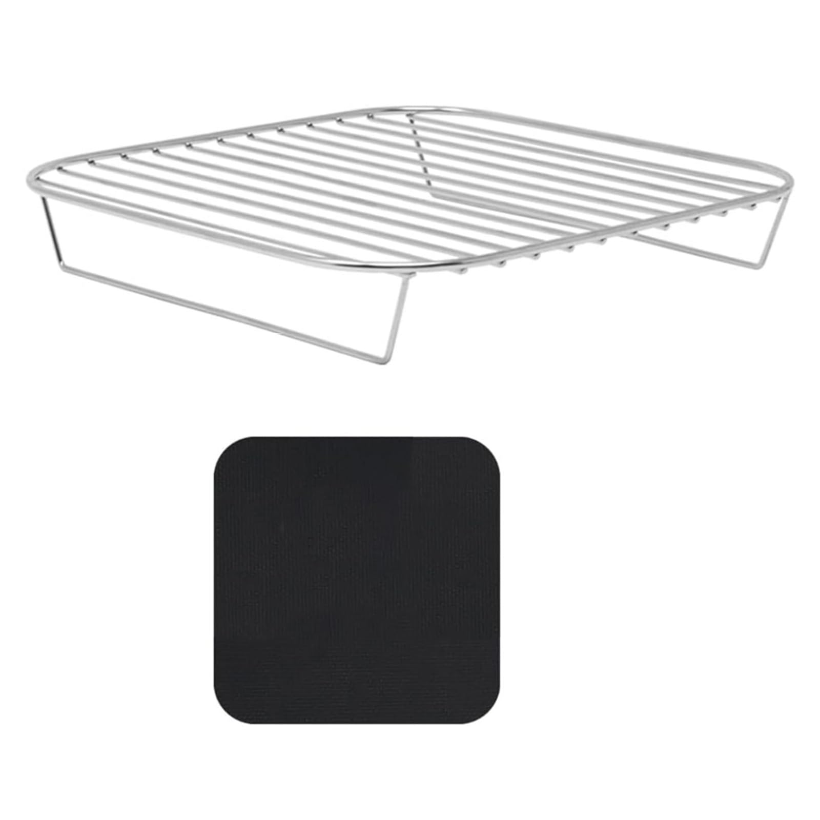 NMFLAB Air Fryers Baking Rack Stainless Steel Roasting Steamer Grill Racks with Liners Baking Tray for SFP701 Even Cooking with Liners