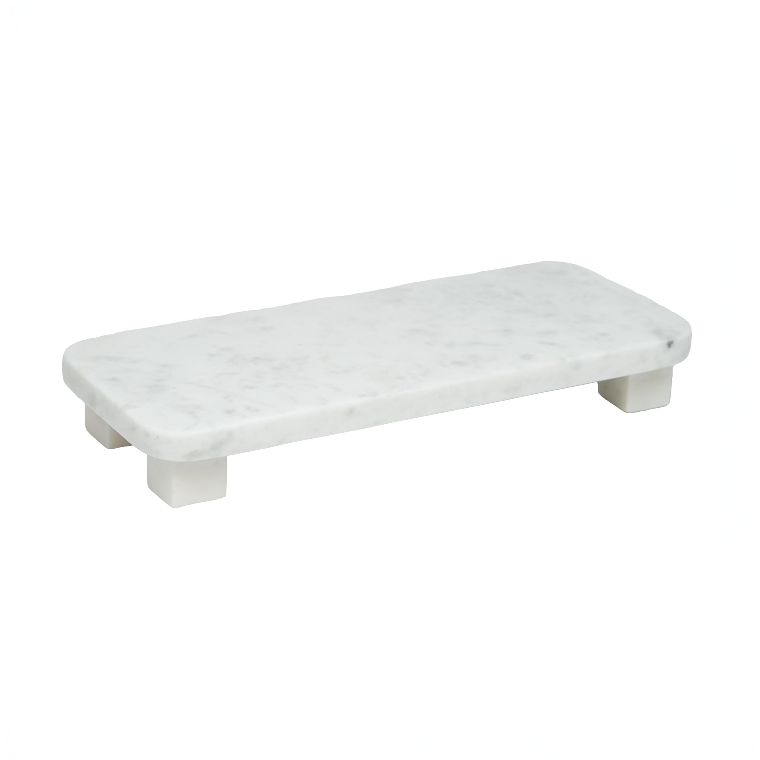 Arthur Cameron White – Saltash Marble Tray – Elegant Housewarming Gift For Bathroom Décor & Bedroom Accessories