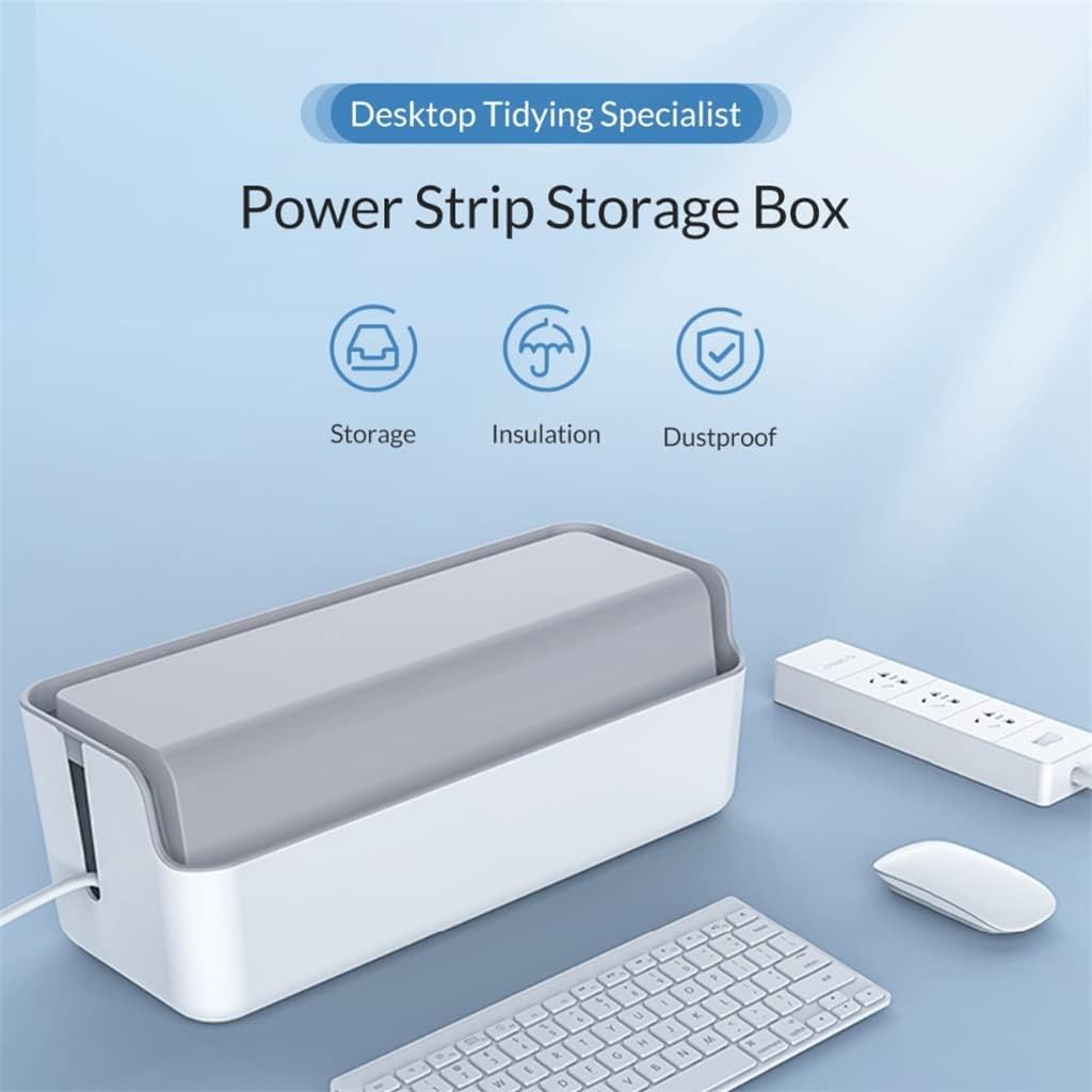 Power Strip Storage Box Cable Organizer for Power Bank Charger Cable Management Box image 3