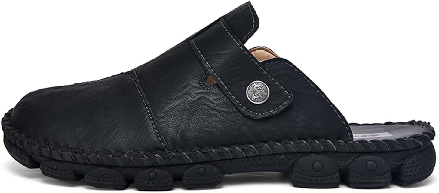 Honeystore Men's Non-Slip Flat Slide Sandals Slip-on Beach Shoes