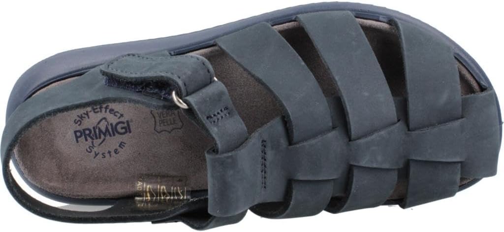 Primigi PPM Fisherman Sandal Navy - Closed Toe, Suede Insole, Non-Slip, Lightweight Kids' Shoe