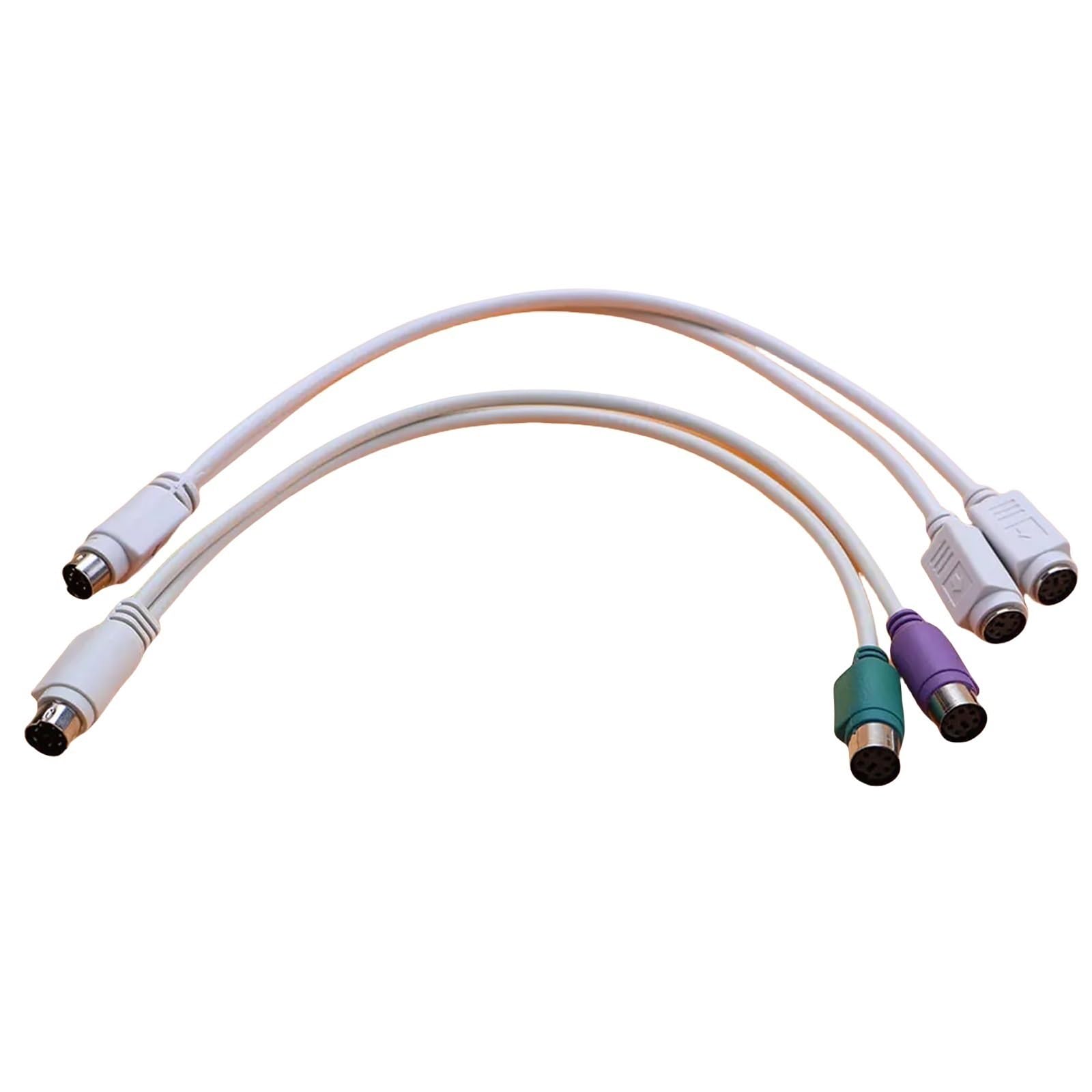 1 pezzo è adatto for PS2 1/2 mouse tastiera splitter cavo di prolunga a 6 pin for mini for Din mouse lettore di schede scanner(A)
