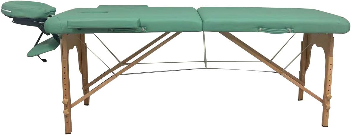 Ultra Lightweight Portable Massage Table - Fits in Almost Every Trunk! Perfect for on The go. HMTS (Green)