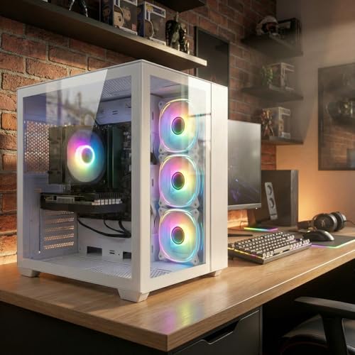 STGsivir PC Gamer Fixe, Ordinateur Gaming,GeForce RTX 3060 12Go GDDR6, Core i7 jusqu'à 3.9GHz,16Go RAM, 512Go SSD, WiFi 6, BT 5.0, Ventilateur RGB x3, Windows11 Pro