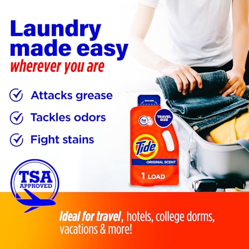 Tide Cruise Essentials Bundle - Includes Liquid Detergent, Tide Stain Remover Wipes, Stain Remover Pen & Downy Wrinkle Releaser Spray - Travel and RV Essentials Pack - image 6