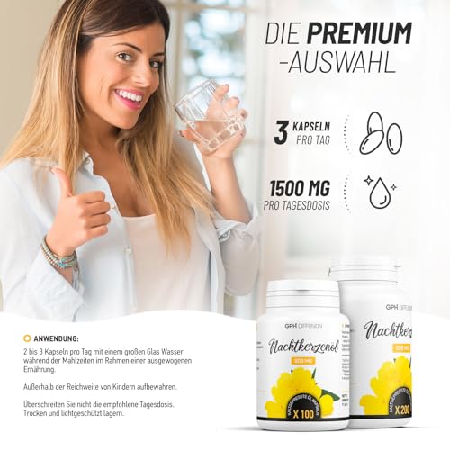Nachtkerzenöl-Kapseln von GPH Diffusion in Bio-Qualität