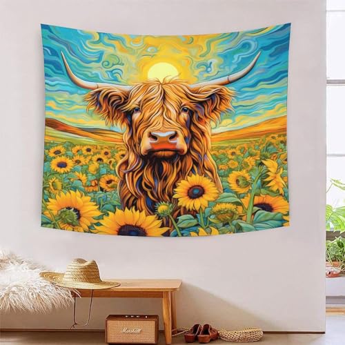 Tapisserie murales le bison pour créer un salon style chalet et nature sauvage