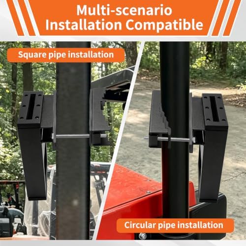 Chainsaw Holder for Tractor, Chainsaw Mount with Protective Rubber Pads - 5