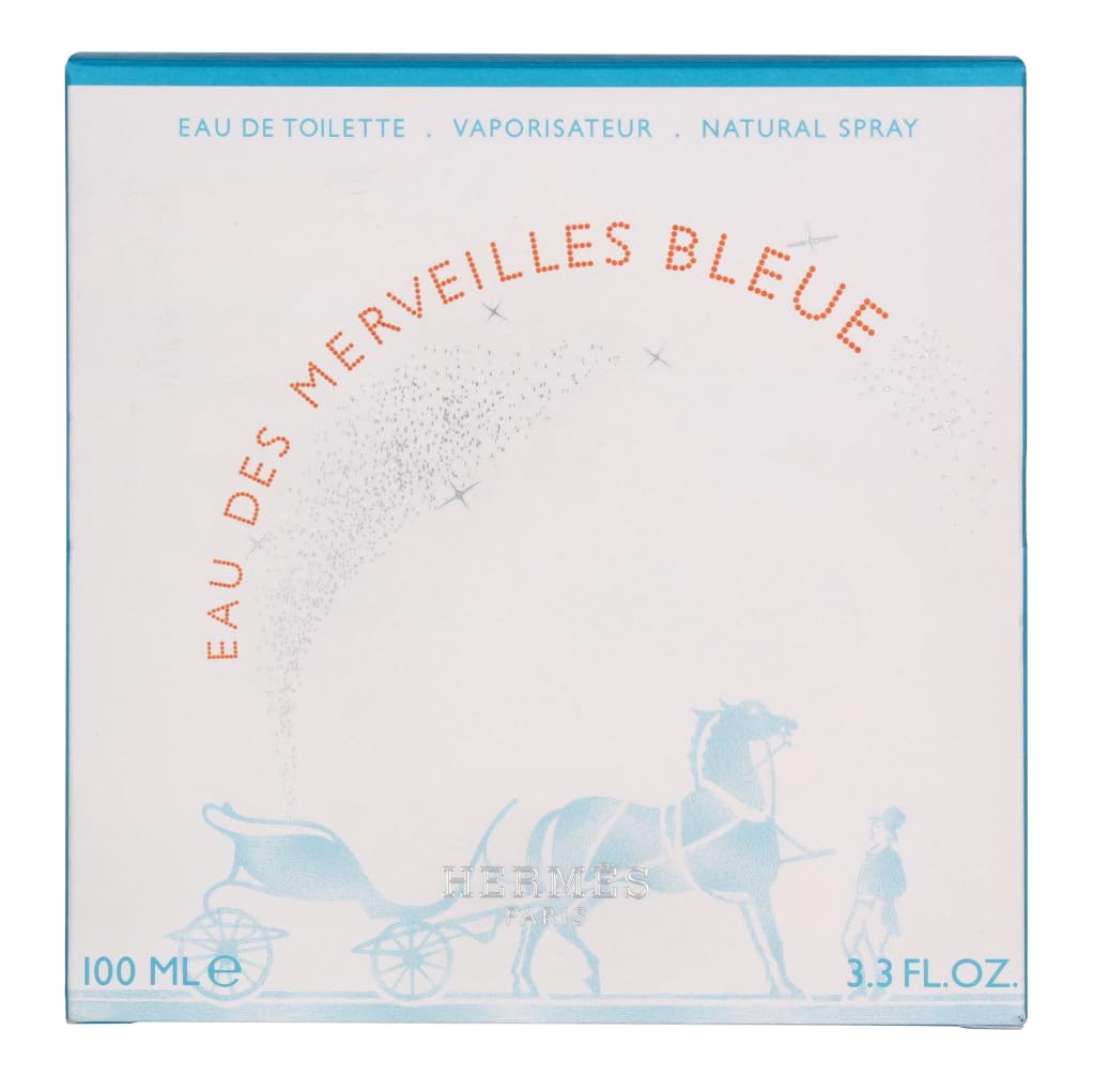 Hermes Eau Des Merveilles Bleue Eau De Toilette Spray 3.3 Fl Oz - Image 3