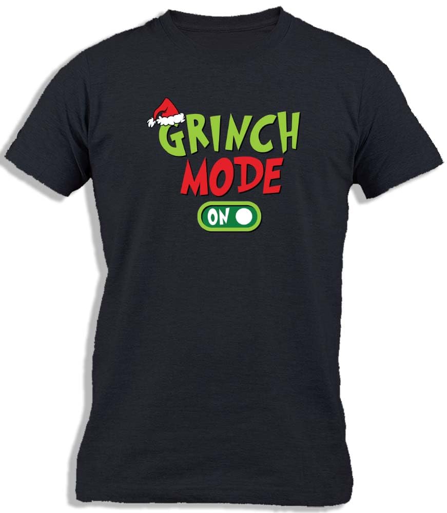 Ay Cabron™ Grinch Mode On | Funny Happy Sarcastic Humor Comments | Merry Christmas Cotton T-Shirt For Kids