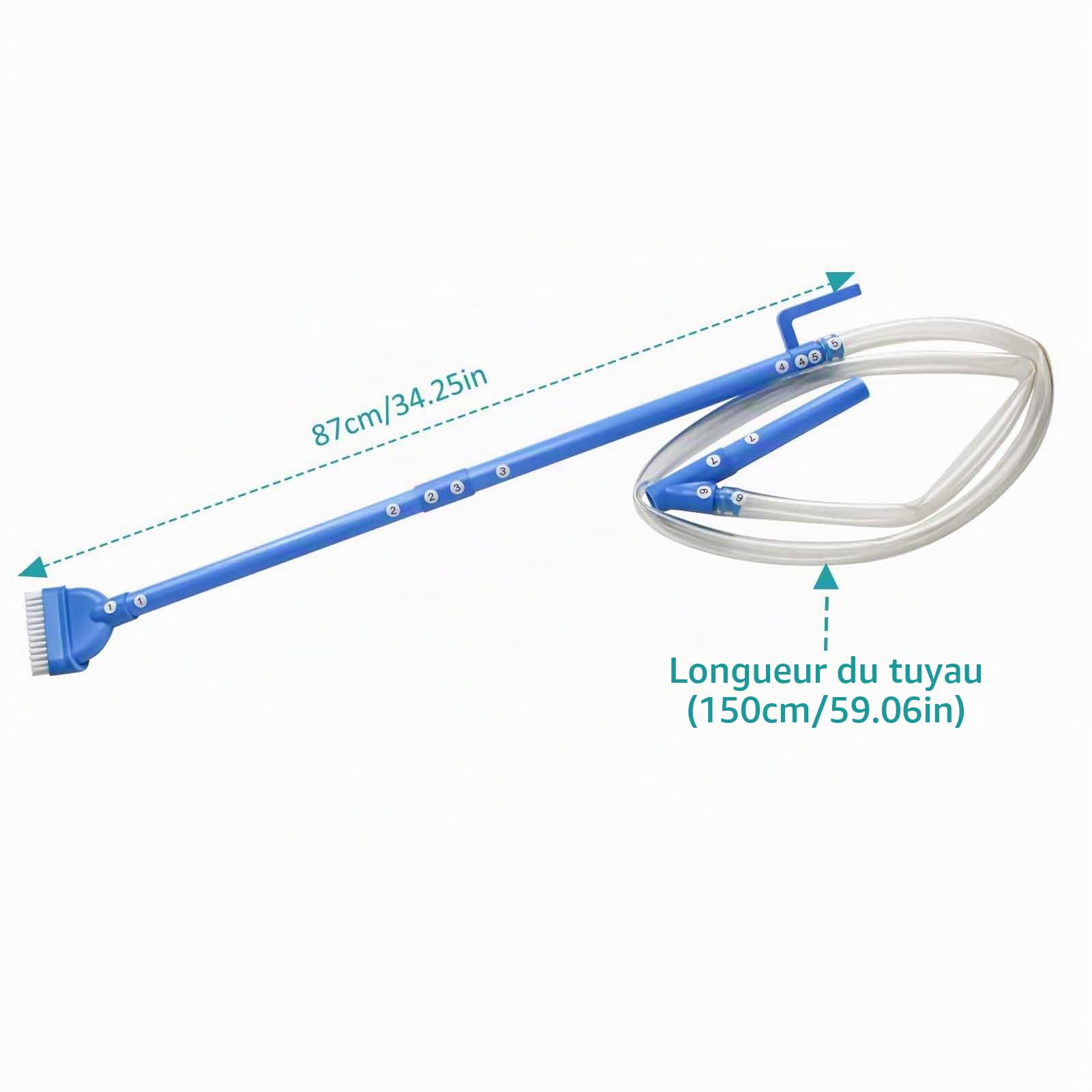 Aspirateur de Spa, aspirateur de Spa Manuel avec Aspiration puissante, aspirateur de Spa sans électricité, Nettoyeur de Spa sans Fil pour Spa, Spa, étang, piscines gonflables