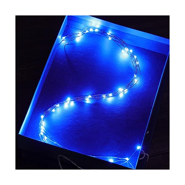 Ariceleo led fairy lights battery operated, mini battery powered copper wire starry fairy lights, battery operated lights for bedroom, christmas, parties, wedding, centerpiece, decoration - image 7