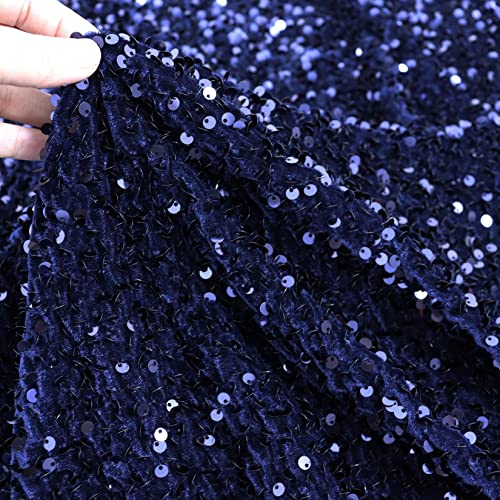 Navy Blue Christmas Tree Skirt 36 Inch Metal Xmas Tree Skirt Unique Christmas Tree Floor Mat Embroidered Christmas Tree Skirt Vintage Christmas Tree Cover Skirt For Christmas Halloween Home Decoration #TOP1