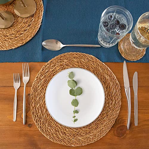 Argon Tableware Round Placemats - 30cm - Pack of 6 - Woven Typha Serving Dish Trays Cake Boards for Appetizers, Lunch, Mains, Parties, Food Presentation - Image 6