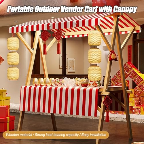 Puesto de mercado plegable con toldo para eventos al aire libre 4
