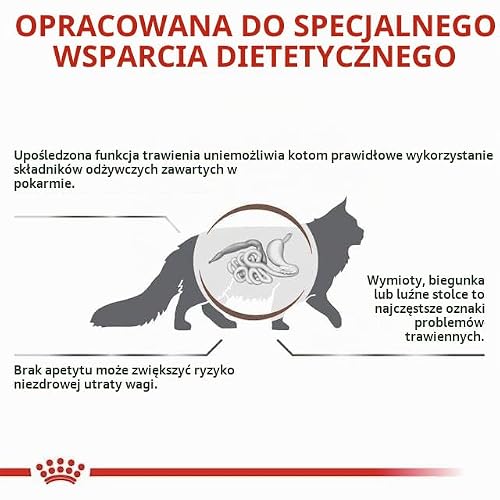 Royal Canin Gastrointestinal Feline | 3 sztuki w opakowaniu | 3 x 400 g | sucha karma dla kotów | może pomóc w przypadku chorób żołądkowo-jelitowych u kotów | wysoka akceptacja