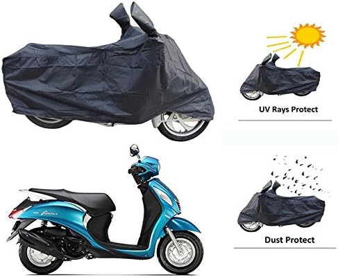 Motrol Scooty Cover for Yamaha Fascino Scooter Body Cover - Black