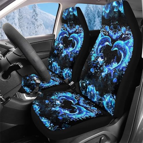 Housse couverture couvre sieges souple dauphin pour les trajets en camionnette