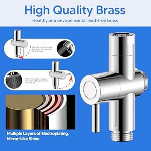 Pet Shower Sprayer Kit Dog Shower Attachment with 65ft Hose Handheld Sprayer Chrome Finish 2 Settings Includes Diverter Valve Bracket