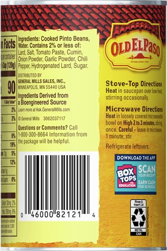 Image of Old El Paso Traditional Canned Refried Beans, 16 oz. (Pack of 3)
