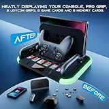HEYSTOP Switch 2 Organizer Station with Joycon Charging Dock for Nintendo Switch 2 Pro Controller Charging Station , Switch 2 Storage Accessory Kit with TV Dock Station and 6 Game Card Storage - Image 5