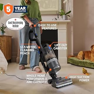 Vax LiftOut Pet Corded Upright Bagless Vacuum Cleaner, Lightweight, Handheld Tool Attachments for Pet Hair, Car, Upholstery, Bed, Mattress, Home cleaning, 600W, 6.11kg, Graphite/Blue, CDUP-LOXP