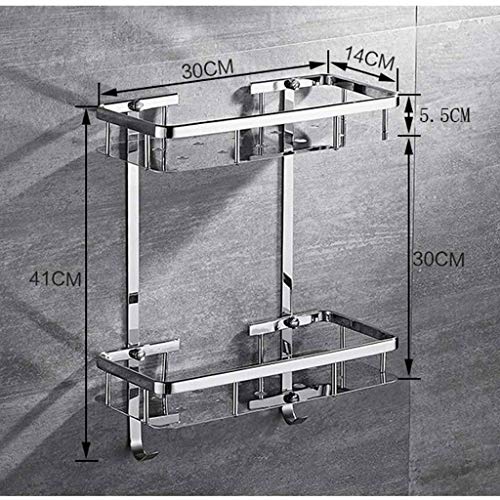 Cesta de almacenamiento de cocina y baño sin taladro para un hogar organizado 4