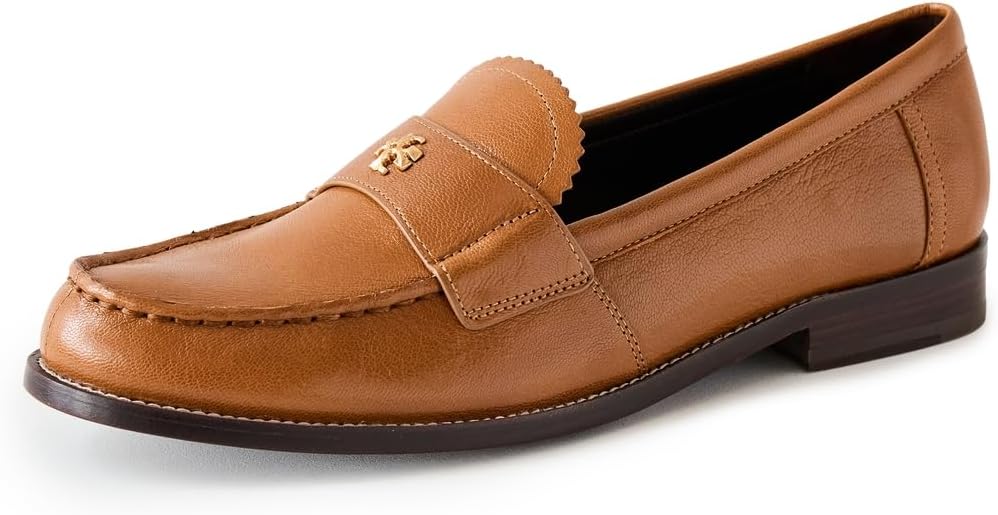 Tory Burch Women's Perry Loafers, Coconut Sugar, Tan, 9 Medium US