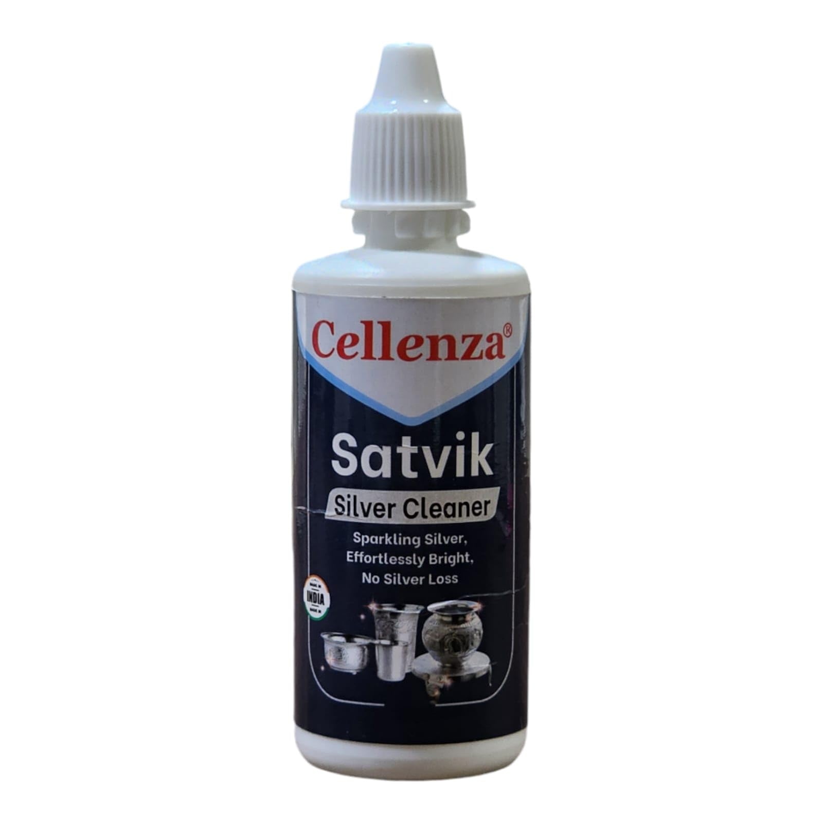 Cellenza Satvik Silver Dip Instant Silver Cleaner 50ml - Effective Silver Cleaning Liquid for Household Use - Premium Silver Dip Solution forverware Sparkling Clean Silver (B0DCT4B3Y9) Amazon Price History, Amazon Price Tracker