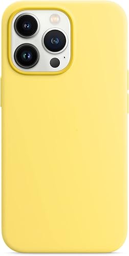 WJHSP Funda protectora de silicona compatible con iPhone 13 Pro de 6.1 pulgadas con forro de fibra incorporada
