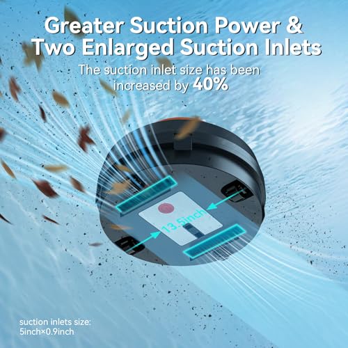 Image of X2 Cordless Pool Cleaner Robot, Robotic Pool Vacuum for Above /In Ground Pool, 45W Dual-Motor, Self-Parking, Enhanced with 2L Debris Capacity