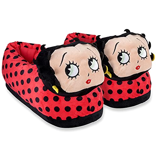 Odd Sox, Betty Boop, Fun Indoor Novelty Slippers, Big Fuzzy Cozy