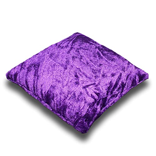 Resonant Energies 4.5 Inch Purple Crushed Velvet Crystal Pillow Sphere or Point Display Stand, CPV36M