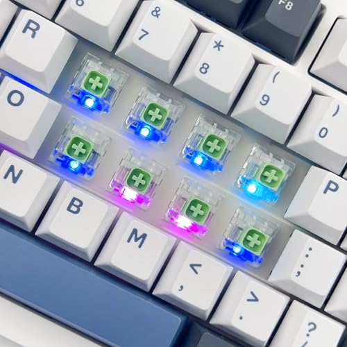 Image of Kailh Box Jade Clicky Keyboard Switch,3-pin 50gf Pre-Lubed Dustproof Waterproof RGB SMD Key Switches for 3D Prints and Mechanical Gaming Keyboard(Box Jade,45pcs)
