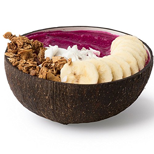 Coconut Bowl and Scooper (Natural) Eco Friendly Vegan Bowl Made from