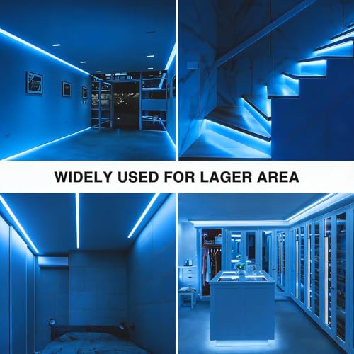 Image of ZSLAIFU 5V USB LED Light Strip, COB LED Strip Lights, Ice Blue 5V LED Lights, Small LED Strip Light, TV Lights for TV Under Cabinet Kitchen Living Room Shelving or Displays (Ice Blue, 3.28ft)