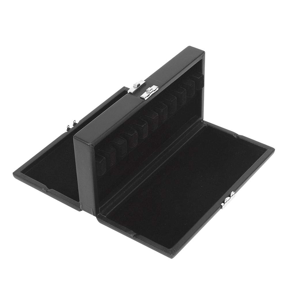 Custodia per ance in fagotto, custodia per ance in pelle nera a 2 strati Accessori per strumenti musicali