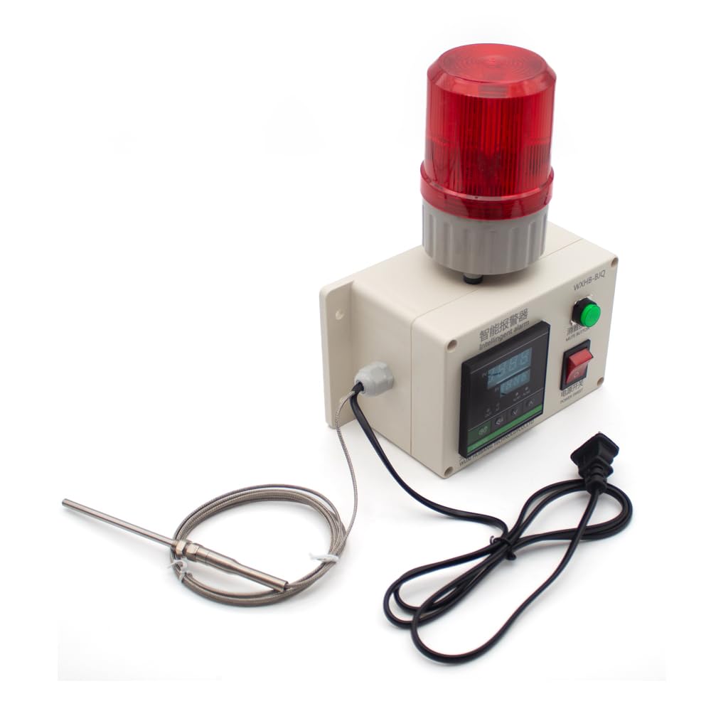 Alarme de Température Intelligente AC 220V, Alerte Haute/Basse 110dB, Précision 0,1°C, pour Cuisine, Entrepôt Frigorifique, Ferme, Serre, 0-400°C