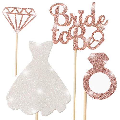 C L Cooper life 48pcs Bridal Shower Cupcake Topper Cover