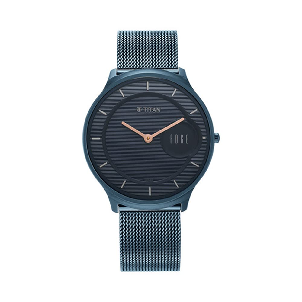 Titan Mens Analog Blue Dial Blue Band Leather Watch (B0B5RR6K7K) Amazon Price History, Amazon Price Tracker