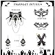LOLIAS 4-5 PCS Schwarze Spinne Choker Halskette mit Armband und Anhänger Ohrringe Gothic Vintage Set für Damen Halloween Vampir Steampunk Hochzeit Party Mascarade Kostüm Schmuck Sets