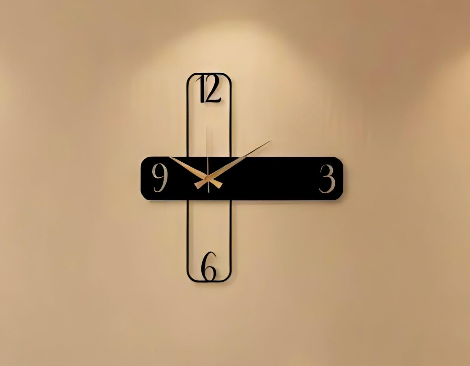 Luxury Minimal Black & Gold Decorative Wall Clock-image-44