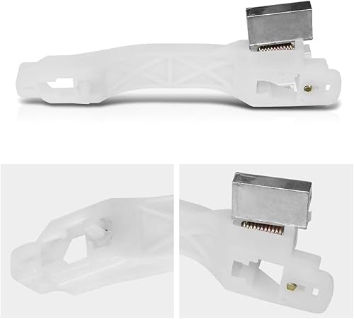 Miniatura 2 de PM PERFORMOTOR Soporte de montaje para manija de puerta trasera izquierda del lado del conductor compatible con Chevy Aveo Pontiac G3 07-11, blanco