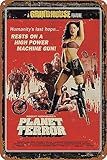 Planet Terror Poster Vintage Look Tin Metal Sign Wall Decoration 8x12 Inches